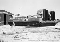 AP1-88 hovercraft at the Hovertravel maintenance hangar